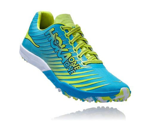 Hoka One One Dame Evo Xc Spikeless Pigsko Cyan/Citrus Norge-31YSN